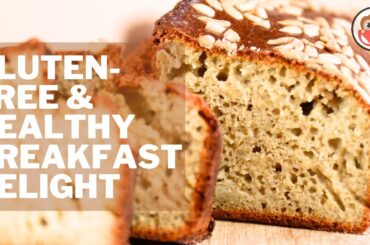 Gluten Free Sunflower Seed Bread for a Healthy Breakfast! No Knead No Flour No Butter