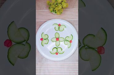 #cucumbercarving #art #saladcarving #vegetableart #drawing #cookwithsidra #shorts #craft #diyideas