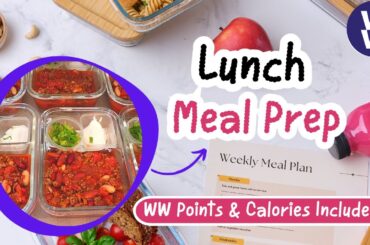 *NEW* LUNCH MEAL PREP | HEARTY CHILI | WW POINTS & CALORIES | PLANNING US HEALTHY