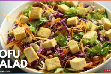 Tofu salad recipe | Protein rich Salad recipe | Tofu, Peanuts and Sprouts- Healthy Breakfast salad