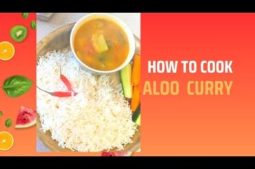 COOK ALOO CURRY SIMPLE RECIPE ASMR  #cookandeat. #healthy recipes #potato curry