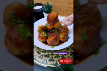 Easy Chicken Meatballs Recipe | Spicy Chicken Meatballs #shorts #shortsfeed