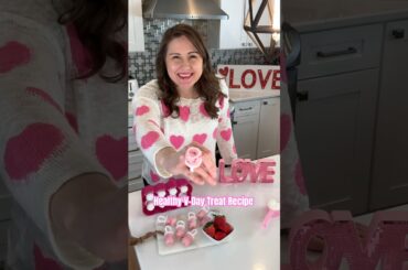 Healthy Valentine’s Day Treat Recipe #shorts #valentinesdaytreats #frozenyogurt #valentinesdayideas