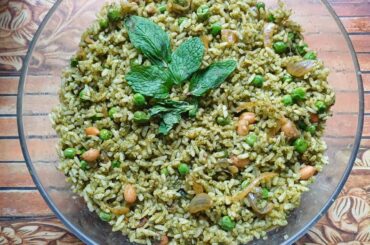 Quick & Easy Pudina Rice Recipe |Mint rice|Healthy Lunch @Weandourfood