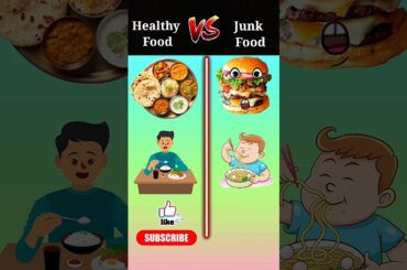healthy food vs junk food | #shorts