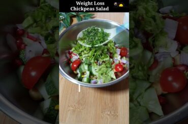 Weight Loss Chickpeas Salad Recipe | #shorts #youtubeshorts #weightloss | Healthy Snacks