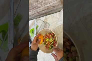 Healthy salad with new dicing appliance