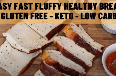 Easy quick healthy recipe keto and low-carb bread sugar free and diabetic friendly and gluten free