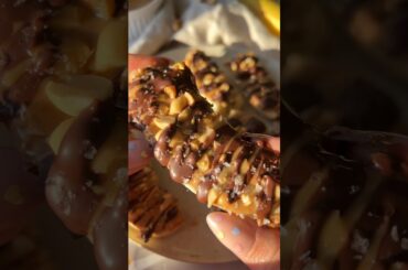 Banana Snickers #baking #breakfast #recipe #veganrecipe #bakingdesserts #dessert #healthyrecipes