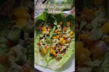 I Ate Raw Vegan for 14 Days | Here Are My Results #weightlossjourney