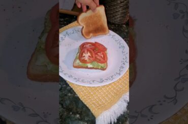 Avocado Sandwich || Healthy Recipe  #shorts ##avocadorecipes