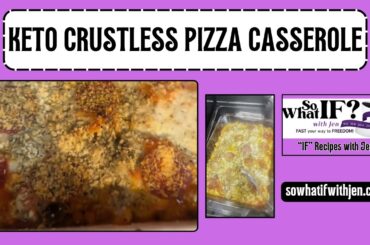 Keto Crustless Pizza Casserole Recipe #keto #lowcarb #weightlossrecipes