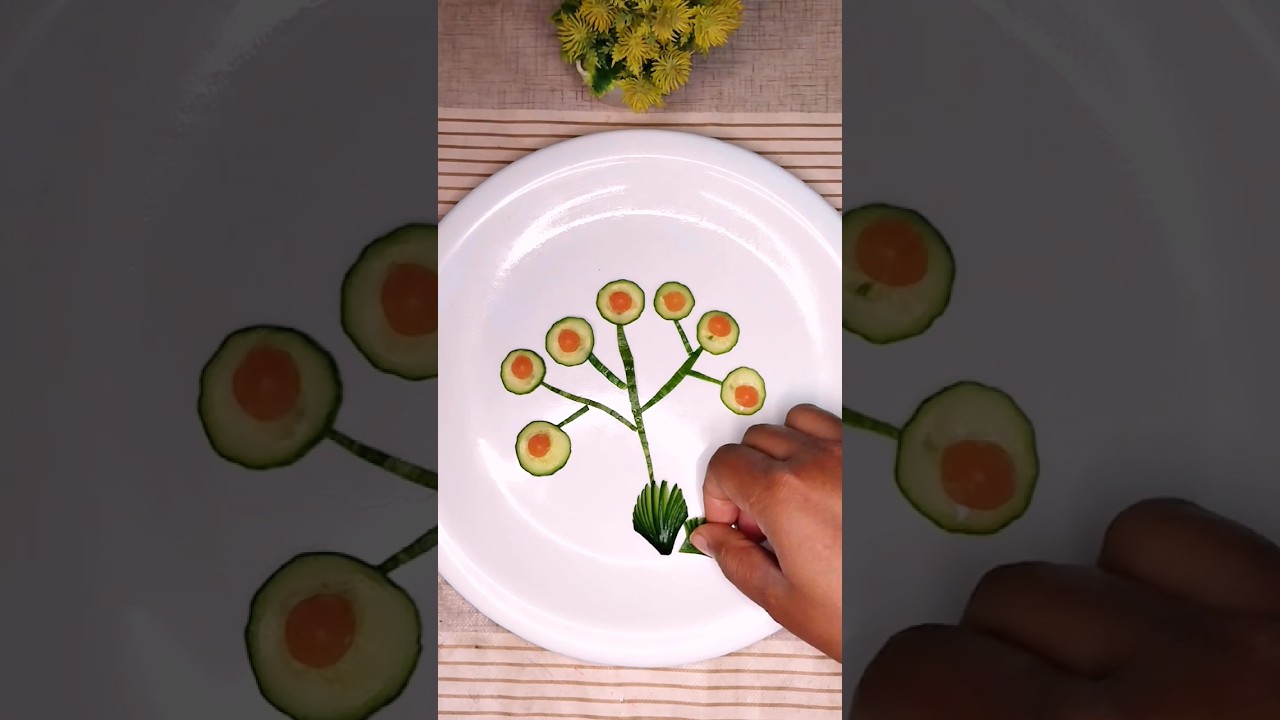 #cucumbercarving #art #cuttingfruit #vegetableart #saladcarving #vegetablecarving #painting #craft #cucumbercarving #art #cuttingfruit #vegetableart #saladcarving #vegetablecarving #painting #craft