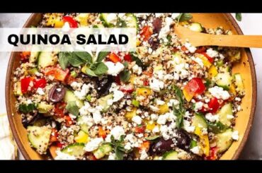 Mediterranean Quinoa Salad Recipe | Healthy Mediterranean Salad!