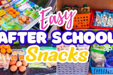 Healthy After School Snacks for Kids//fridge & pantry ideas!