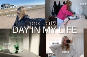 PRODUCTIVE day in my life II motivating habits + workout + new healthy recipes