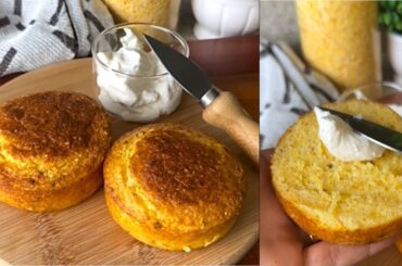 CORN BREAD WITH SWEET HERB | Healthy cornbread recipe