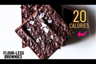 Low calorie flourless brownies- Low calorie flour-less skinny brownies perfect for weight loss