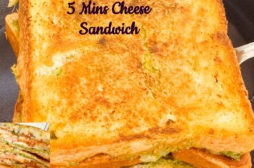 5 Mins Potato Bread Cheese Sandwich Recipe - Easy and Healthy Sandwich Recipe By Ama Hawa