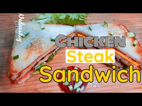 Chicken steak sandwich by eatelicious | Mazedar Chicken sandwich recipe | Asaan sandwich ka tariqa Chicken steak sandwich by eatelicious | Mazedar Chicken sandwich recipe | Asaan sandwich ka tariqa