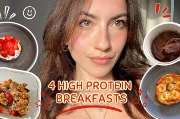 4 Healthy BREAKFAST Recipes for WEIGHT LOSS |EASY step by step High Protein Low Calorie | Inga Ropaj
