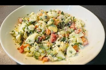 Cottage Cheese Egg Salad Recipe || Healthy and tasty salad recipe.