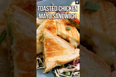Toasted Chicken Mayo Sandwich | Quick & Healthy Party Snack | Plant Based Chicken Keema |Get Curried