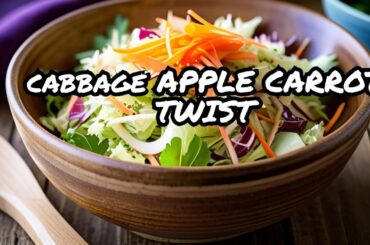 Crunchy Cabbage Salad: A Tasty Twist With Apple And Carrot!