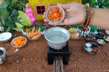 Miniature Carrot and Potato Manchuriyan Recipe | Healthy and Simple snacks | miniature cooking