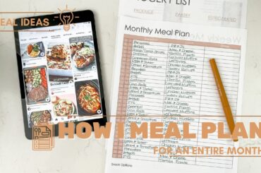 Monthly Meal Plan | 31 Healthy Meal Ideas | Meal Plan With Me | How I Meal Plan for the Month