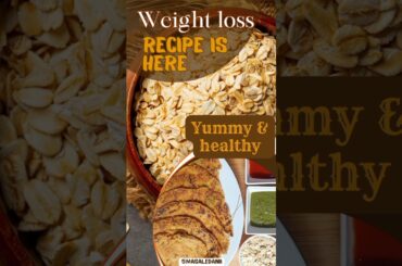 Oats Chilla Recipe for weight loss | Healthy Oats Chilla #youtubeshorts #viral #shorts #oatsrecipe