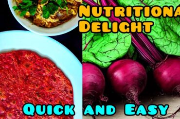 Savory Spicy Sweet Beets Recipe | Healthy Dinner/Lunch | Low Calorie Beetroot Chapati | Vegan #yummy