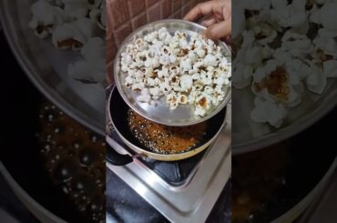 Caremel popcorn#viral #healthy #recipe #shortsfeed