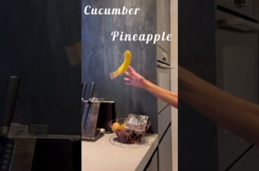 Cucumber pineapple smoothie #easybreakfastrecipe #quickrecipe #healthybreakfast #eatclean #food