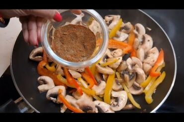 Easy Mushroom Pepper Fry Recipe || Egg & Mushroom Recipe || Healthy Breakfast Recipe