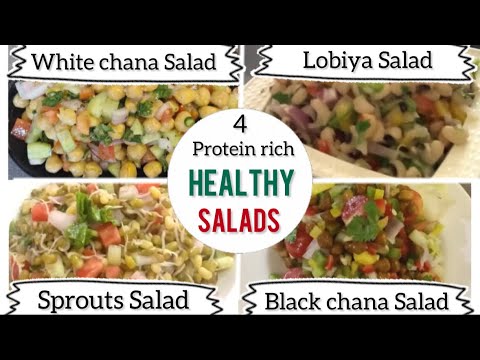 4 Easy & Quick Protein Salads | Healthy Salads | Protein Salads | Easy Salads @Easy_home_cooked 4 Easy & Quick Protein Salads | Healthy Salads | Protein Salads | Easy Salads @Easy_home_cooked