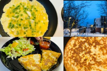 aesthetic vlog| Healthy omelette |chicken bread in pan| daily life in Finland