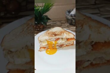 Egg Sandwich Healthy Breakfast #islamicstatus #easyrecipe #shortvideo #miyabiwi