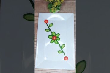 Salad art l Cucumber carving ideas l vegetable carving ideas #cookwithsidra #crafts #art #diycrafts