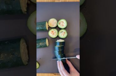 Low-Carb Cucumber Rolls // #shorts