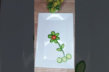 Cucumber carving ideas l vegetable art design l salad decorations ideas #cookwithsidra #art #crafts