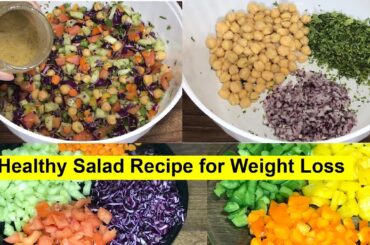 How to make Healthy salad for weight loss | Salad recipe | Dressing Salad Recipe