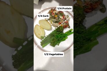 Stress free weight loss plate: Dietitian’s guide for balancing main meals #shorts