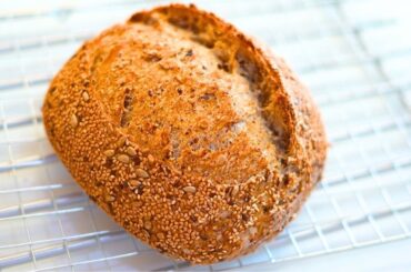 Delicious, Healthy Bread for Breakfast | Healthy Sourdough Bread Recipe! High Protein, High Fiber!