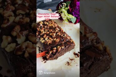 Super soft Ragi/Finger Millet Banana Cake | Healthy Baked #milletcake | Full Recipe in my Channel