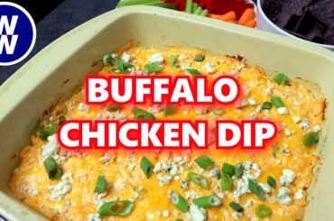Buffalo Chicken Dip GAME DAY APPETIZER! Weight Watchers Appetizers- WW PTS Calories/Macros Included!