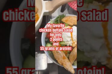 The best 2 point salad with so much protein! #healthy #recipe #weighlossjourney #healthymeals