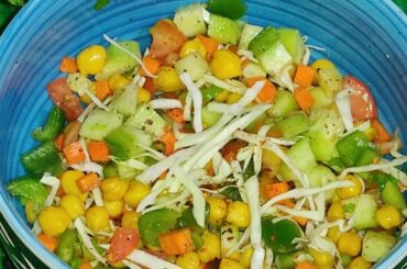 Chickpeas Salad #Salad without onion garlic #weight loss recipe #healthy salad #healthy chickpeas