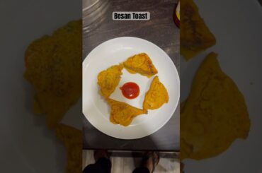 Besan Toast! Easy dinner recipes-1 #healthy #healthyrecipes #youtubeshorts #shortsvideo #besantoast