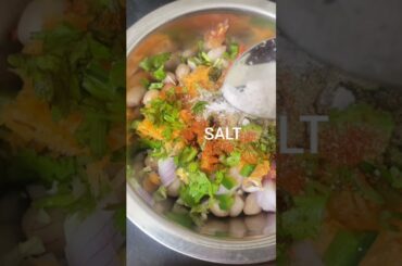 Peanut salad. Healthy snack recipe-1 (vaerkadalai salad)